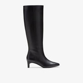 Edina Tall Black Leather
