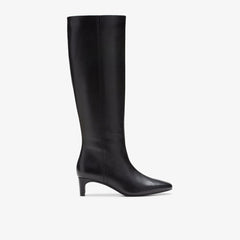 Edina Tall Black Leather