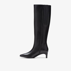 Edina Tall Black Leather