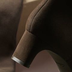 Edina Tall Dark Brown Suede