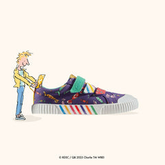 Roald Dahl Charlie & the Chocolate Factory Foxing Mix Kid Purple Canvas