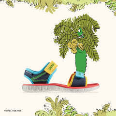 Roald Dahl The Enormous Crocodile Surfing Ace Kid Navy Print