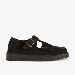 Nomad T Bar Black Suede