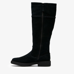 Nella Hi Black Suede