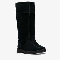 Nella Hi Black Suede