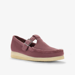 Wallabee T Bar Rose Brown Suede