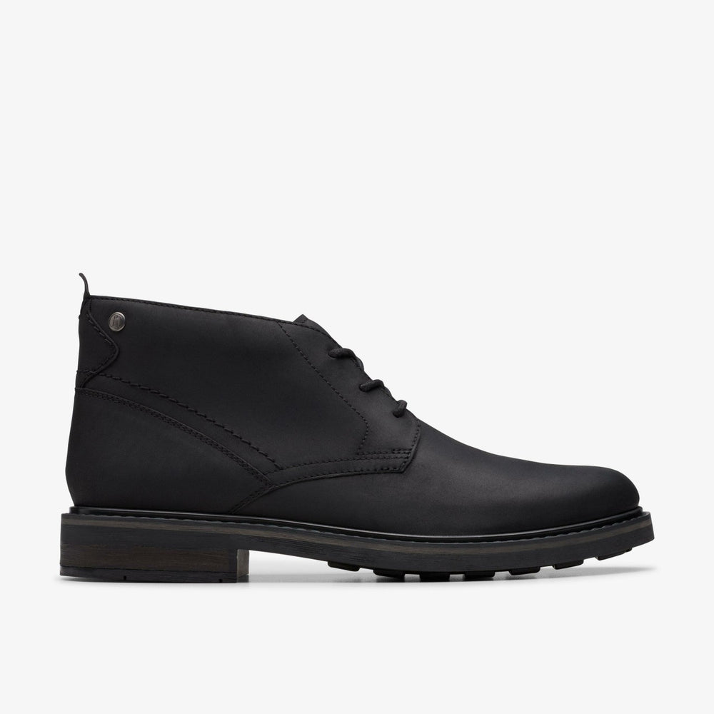 Newford Mid Black Leather