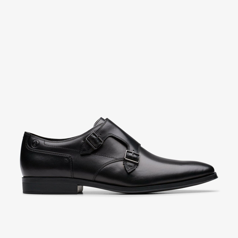 Paulton Monk Black Leather