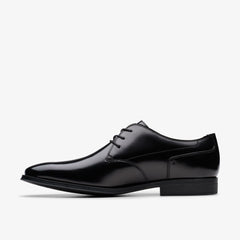 Paulton Lace Black Hi Shine Leather