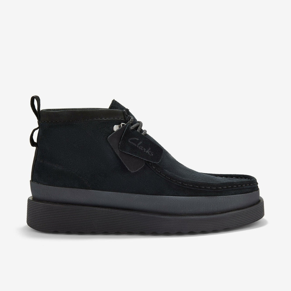 Wallabee FTR2 Hi Black Suede