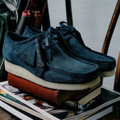 Wallabee Mid Blue Suede