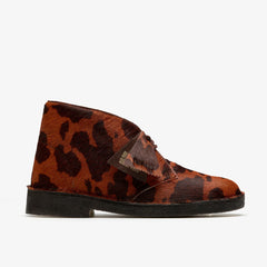 Desert Boot. Brown Cow Print