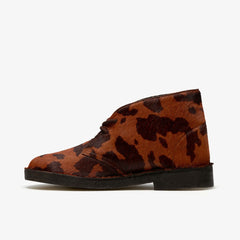 Desert Boot. Brown Cow Print