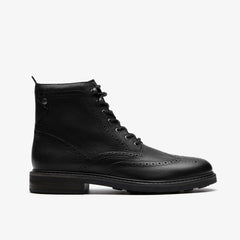 Newford Lace Boot Black Leather
