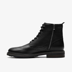 Newford Lace Boot Black Leather