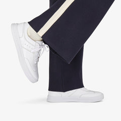 Makea Court White Leather