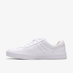 Makea Court White Leather