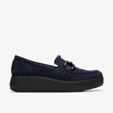 Zylah Top Navy Suede