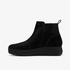 Zylah Willow Black Suede