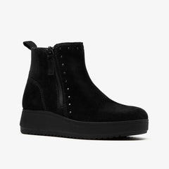 Zylah Willow Black Suede