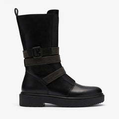 Muster Chain Black Leather