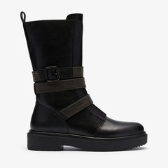 Muster Chain Black Leather