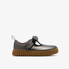 Cove Bow Toddler Silver Metallic