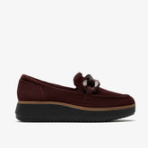 Zylah May Merlot Suede