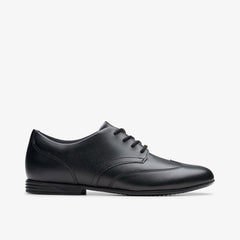 Finja Wing Youth Black Leather