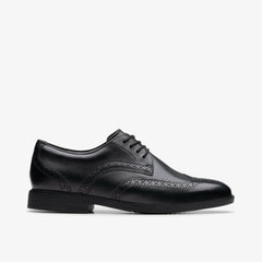 Jonwin Wing Youth Black Leather