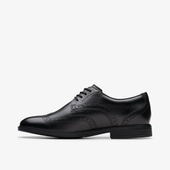 Jonwin Wing Youth Black Leather