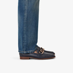 Sarafyna Iris Navy Leather