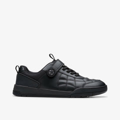 Laser Cross Youth Black Leather