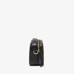 Camera Cross Black Leather