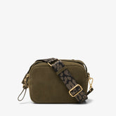 Camera Cross Olive Suede