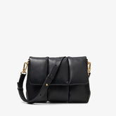 Puffy Crossbody Black Leather