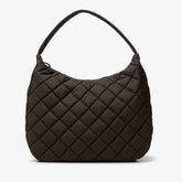 Quilted Tote Dark Brown