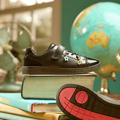 Disco Charm Kid Black Leather