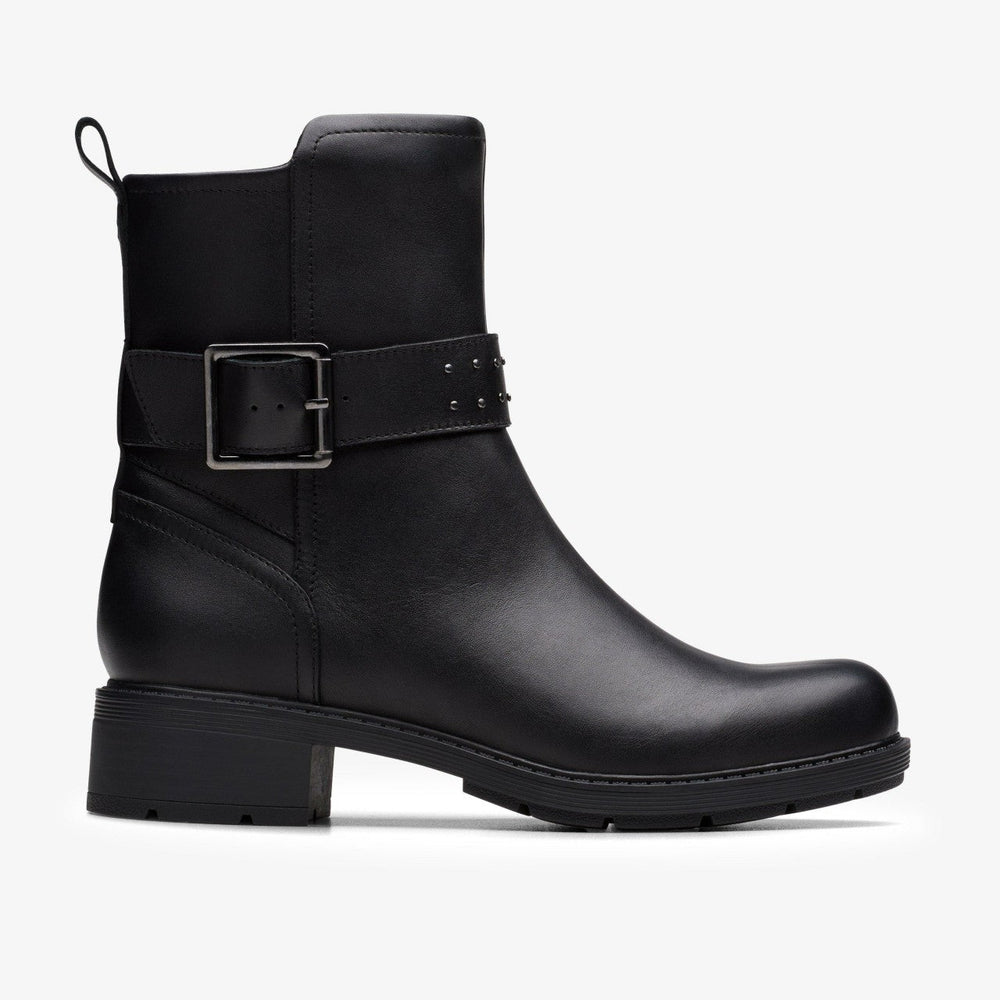 Hearth Buckle Black Leather