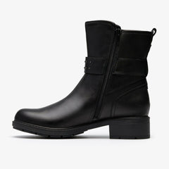 Hearth Buckle Black Leather