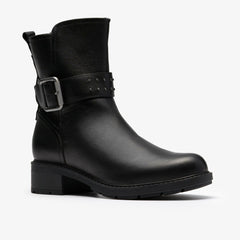 Hearth Buckle Black Leather