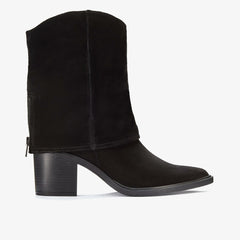 Jesse Mid Black Suede