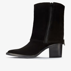 Jesse Mid Black Suede