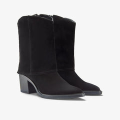 Jesse Mid Black Suede