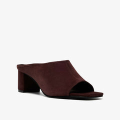 Siray Mule Dark Brown Suede