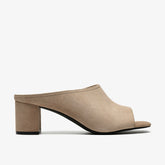 Siray Mule Mushroom Suede