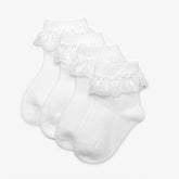 Frilly Socks 4 Pack White 0-6 Months White