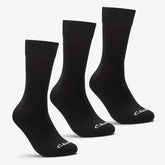3 Pack Socks Size 6-11 Black Black