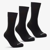 3 Pack Socks Size 6-11 Black Black