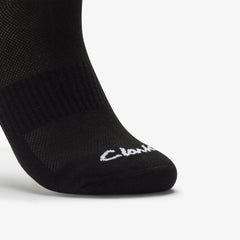 Ankle Socks 3 Pack Size 6-11 Black Black